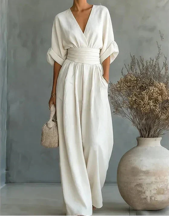 Emma | Eleganter Jumpsuit Mit Weitem Bein