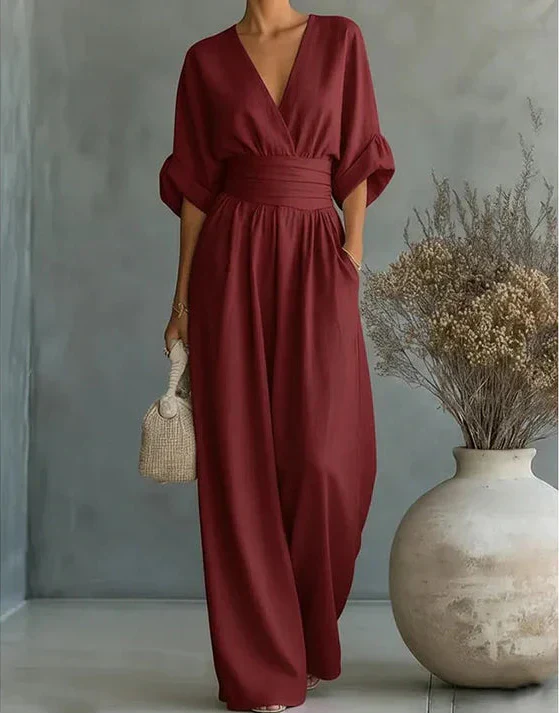 Emma | Eleganter Jumpsuit Mit Weitem Bein