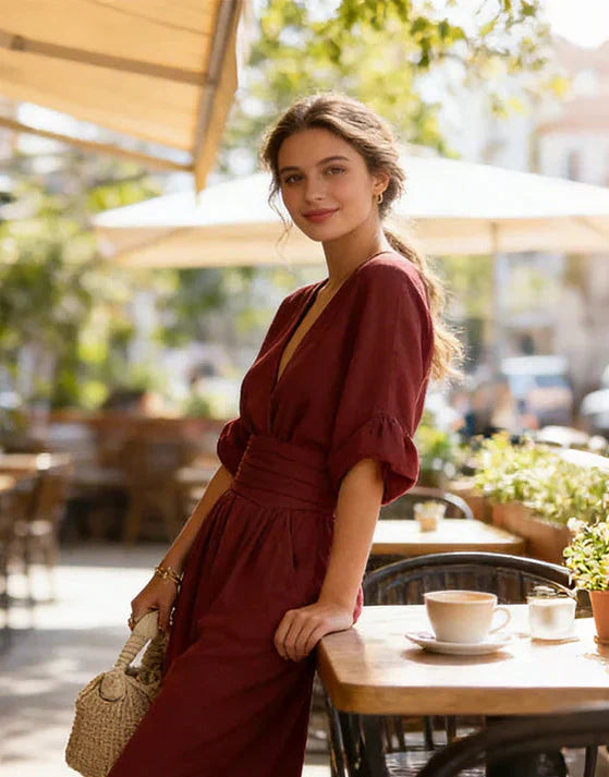 Emma | Eleganter Jumpsuit Mit Weitem Bein