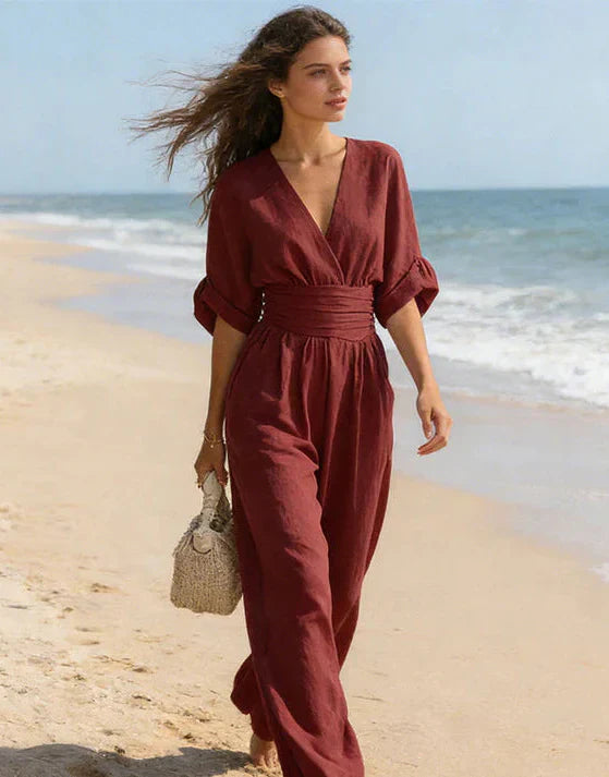 Emma | Eleganter Jumpsuit Mit Weitem Bein