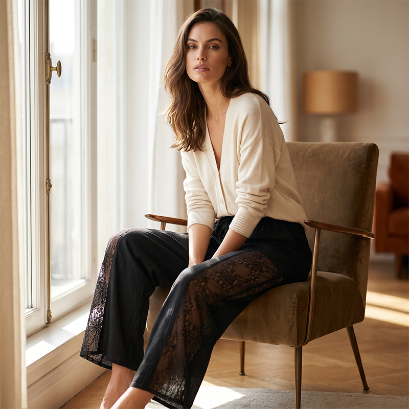Elisa | Spitzenhose Damen Stilvoll Chic