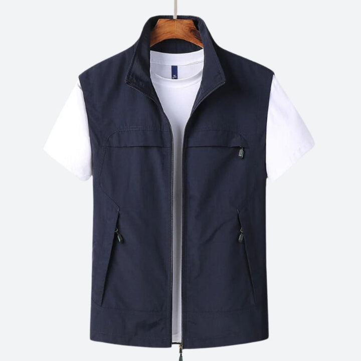 Lennart | Utility Reißverschluss-Gilet im modernen Stil