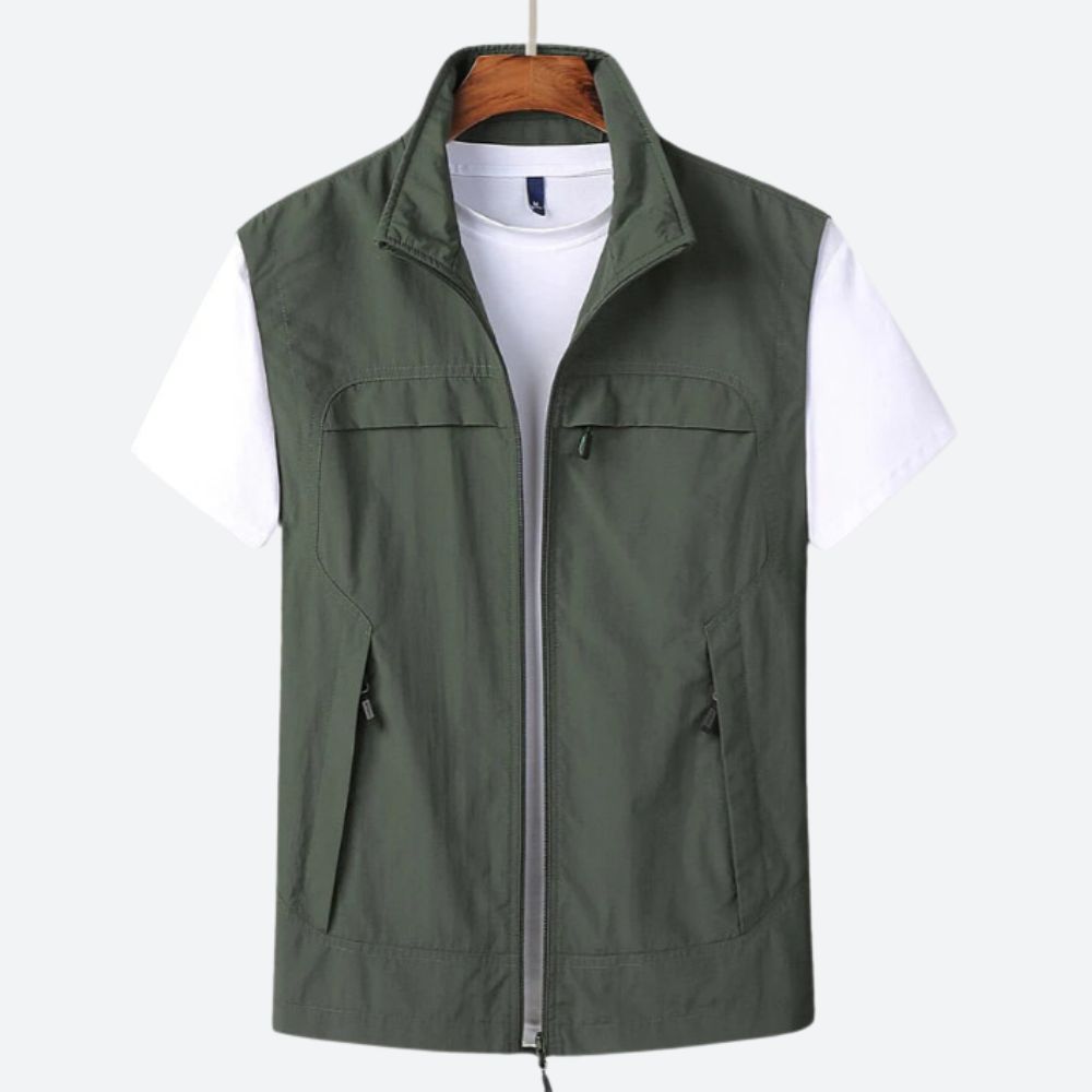 Lennart | Utility Reißverschluss-Gilet im modernen Stil