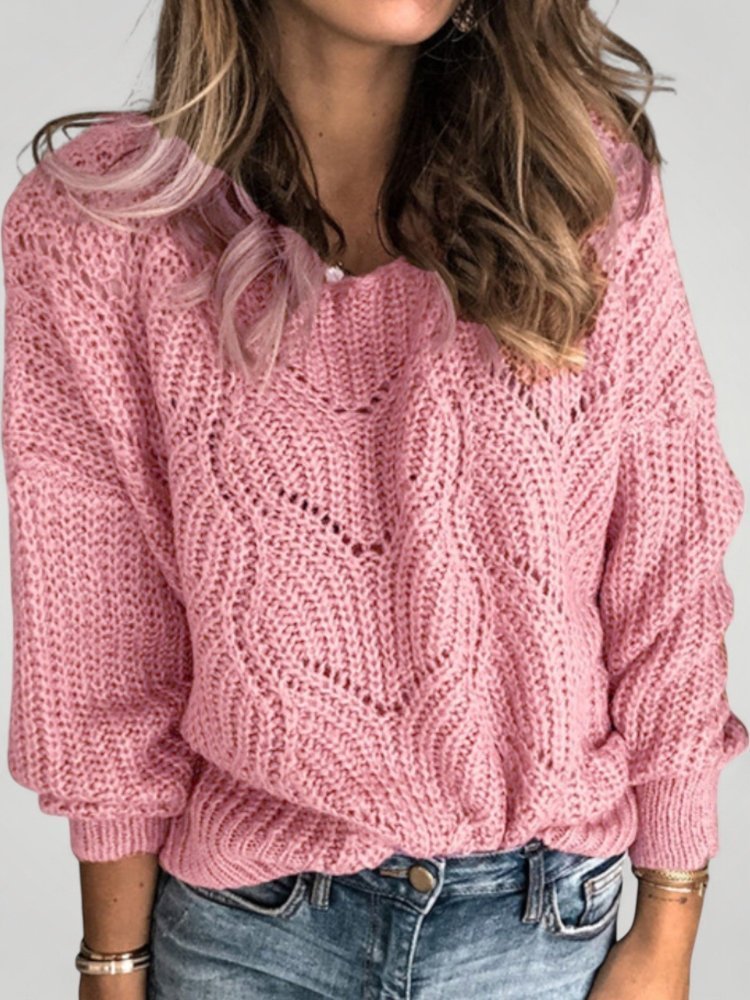 Paula | Damen Pullover mit Struktur im eleganten Design