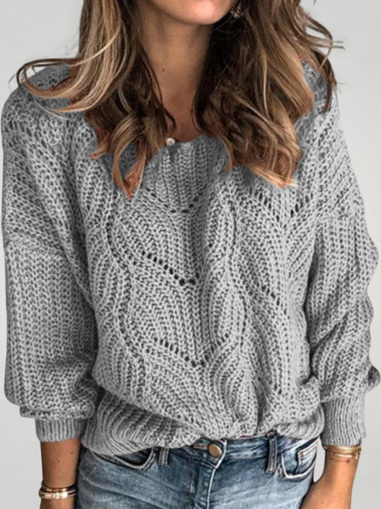 Paula | Damen Pullover mit Struktur im eleganten Design