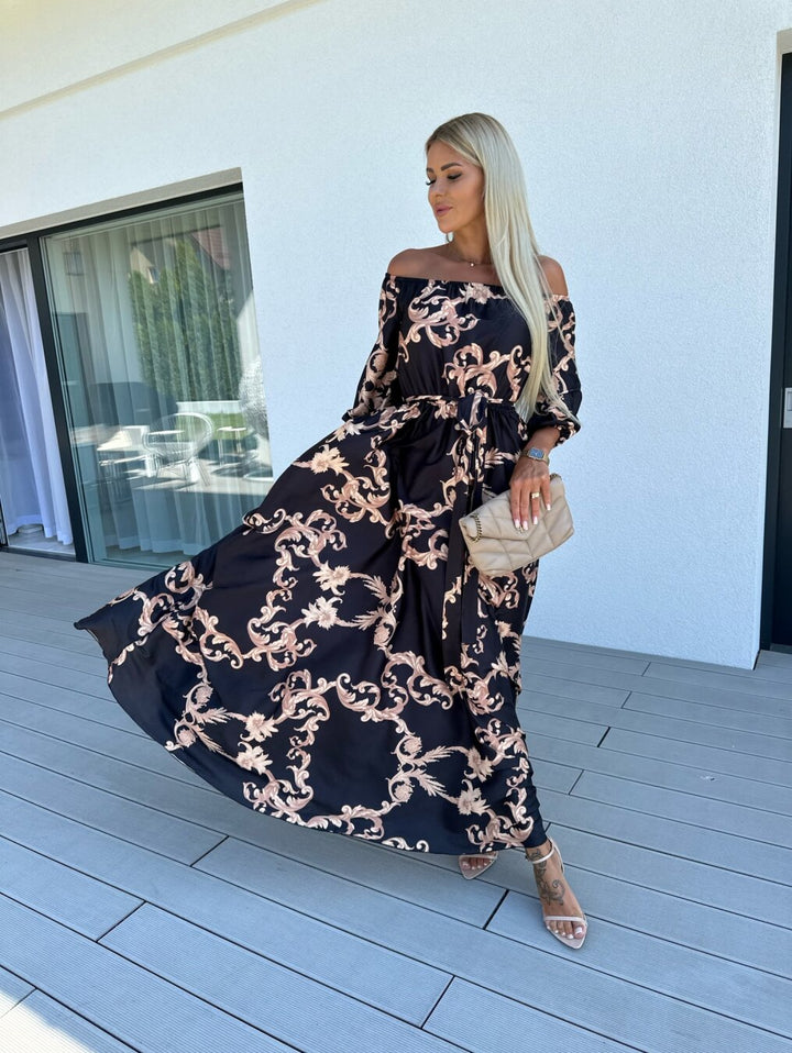 Stella | Schulterfreies Maxikleid für warme Tage
