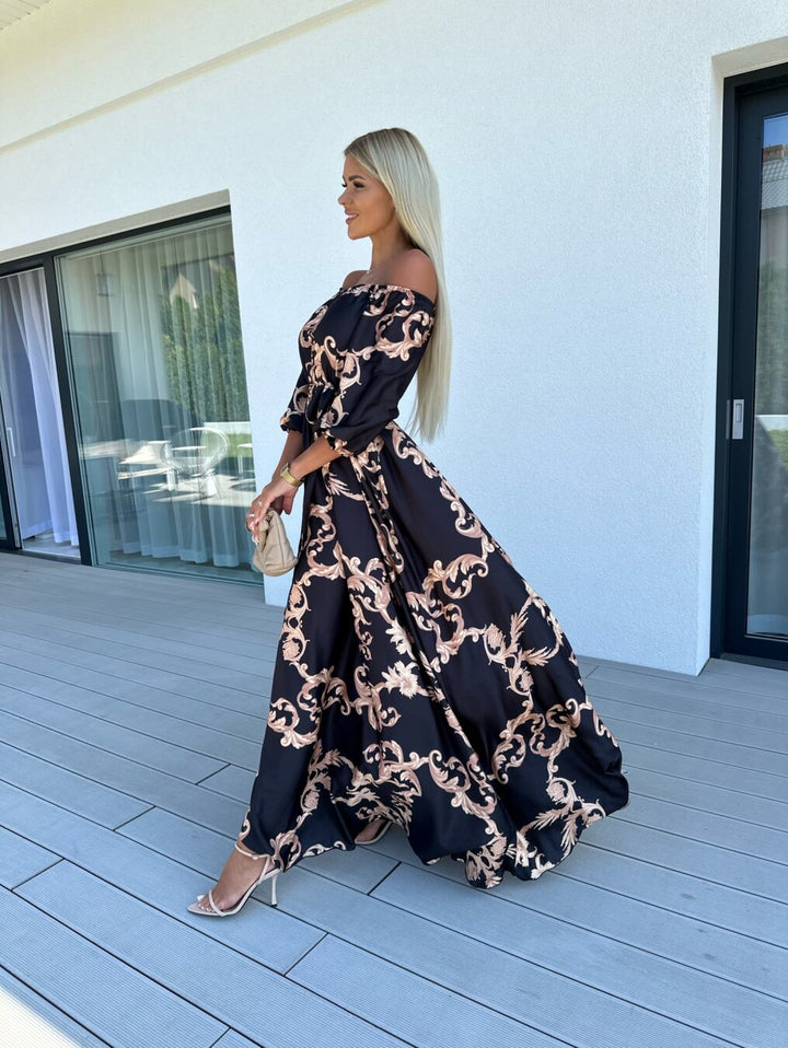 Stella | Schulterfreies Maxikleid für warme Tage