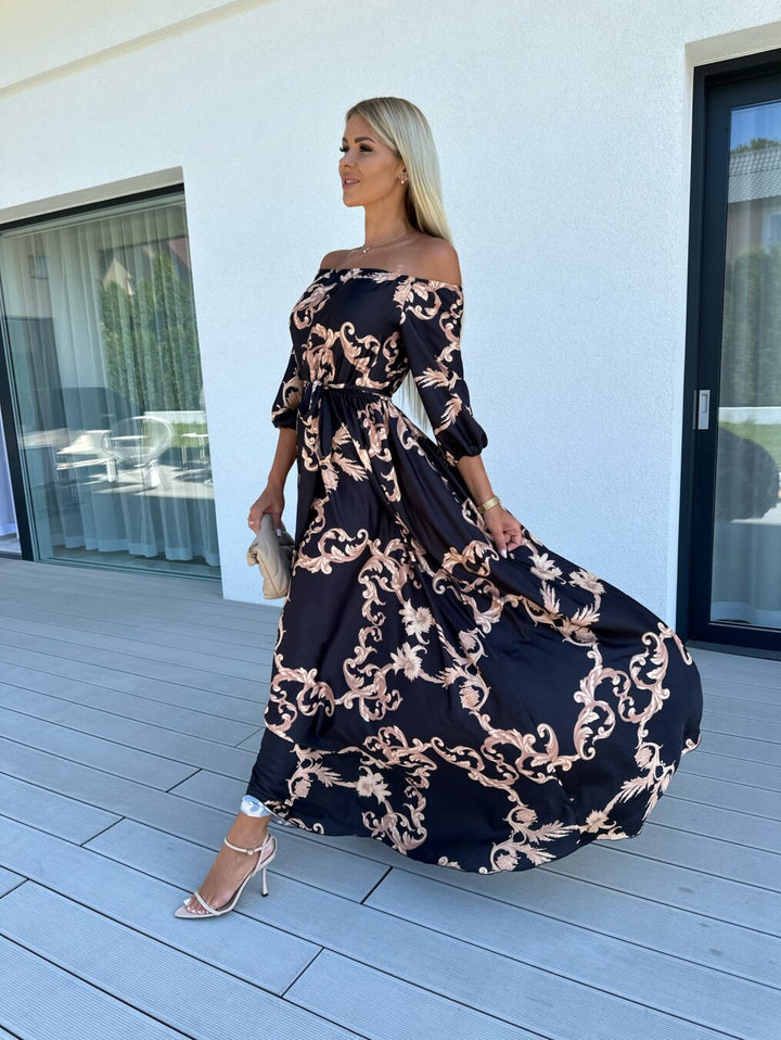 Stella | Schulterfreies Maxikleid für warme Tage