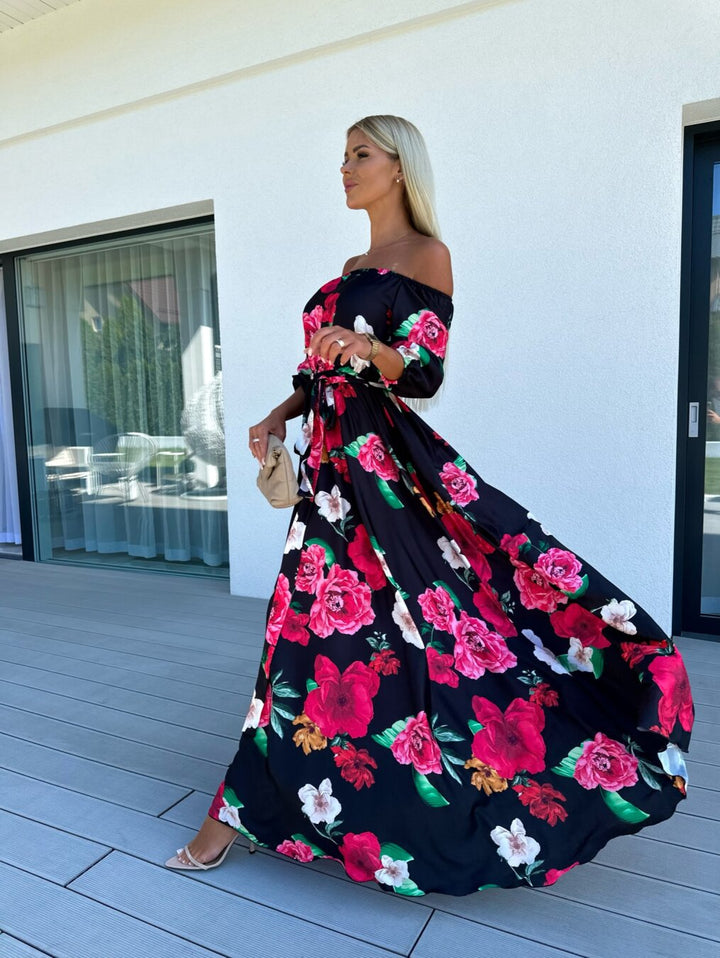 Stella | Schulterfreies Maxikleid für warme Tage