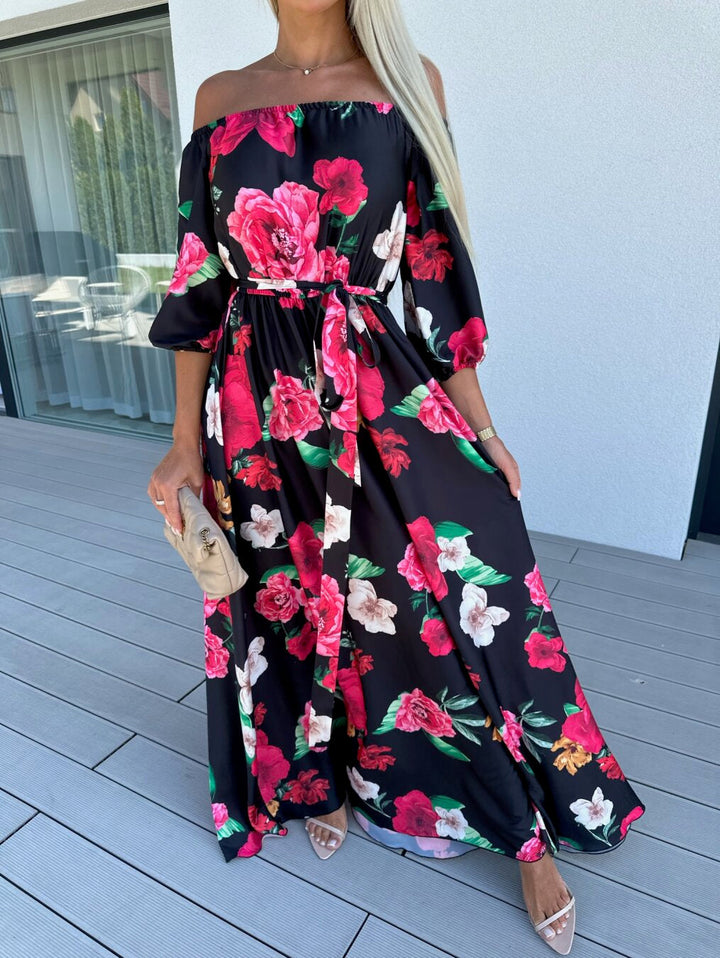 Stella | Schulterfreies Maxikleid für warme Tage