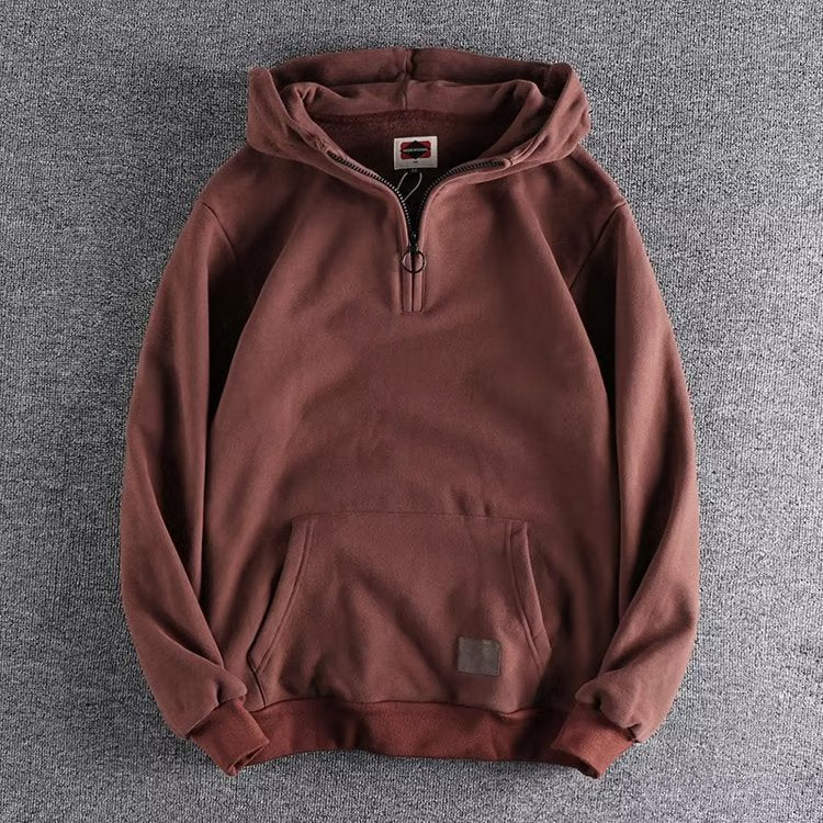 SUMMIT | BEQUEMER PULLOVER MIT VIERTEL-REISSVERSCHLUSS