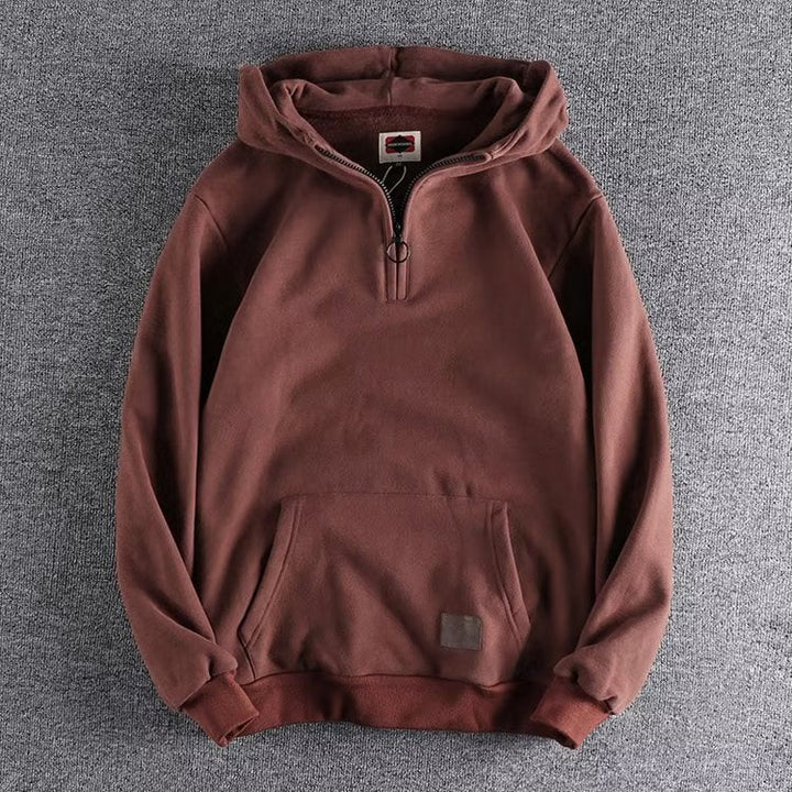 SUMMIT | BEQUEMER PULLOVER MIT VIERTEL-REISSVERSCHLUSS
