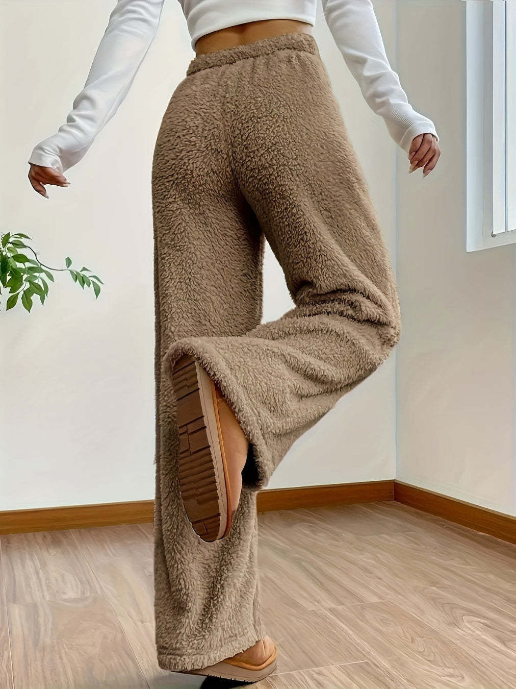 Inga | Ultra Vlieshose weit geschnitten mit elastischem Bund für Komfort