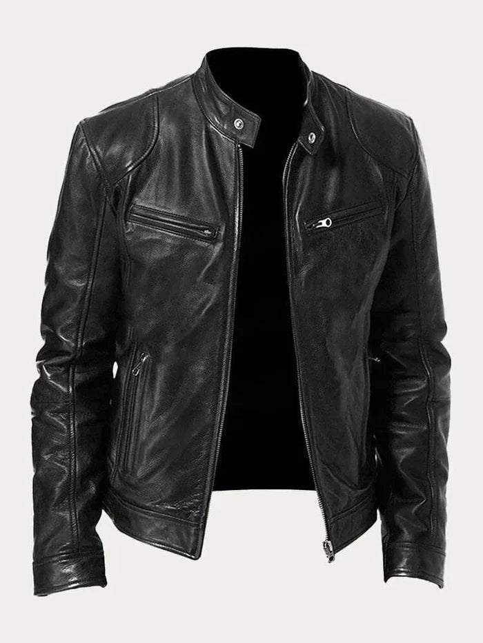 Adrian | Die ikonische lässige Lederjacke für Herren
