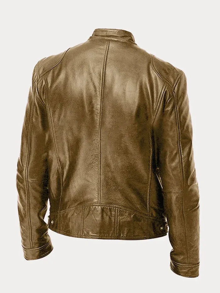 Adrian | Die ikonische lässige Lederjacke für Herren