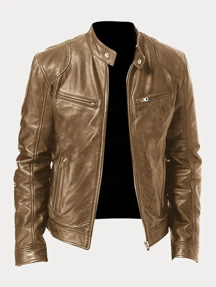 Adrian | Die ikonische lässige Lederjacke für Herren