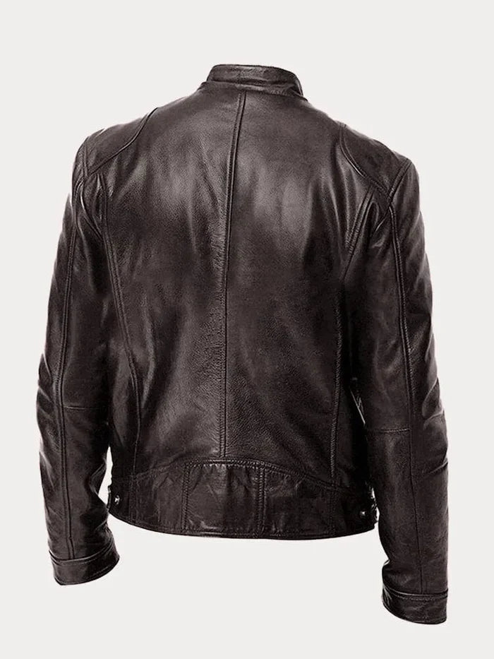Adrian | Die ikonische lässige Lederjacke für Herren