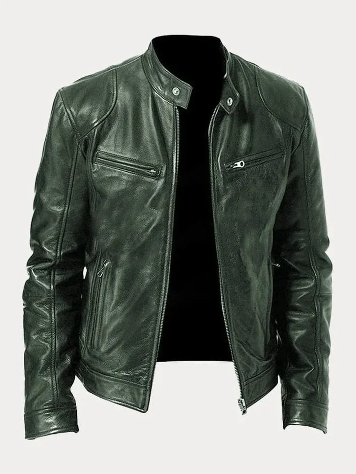 Adrian | Die ikonische lässige Lederjacke für Herren