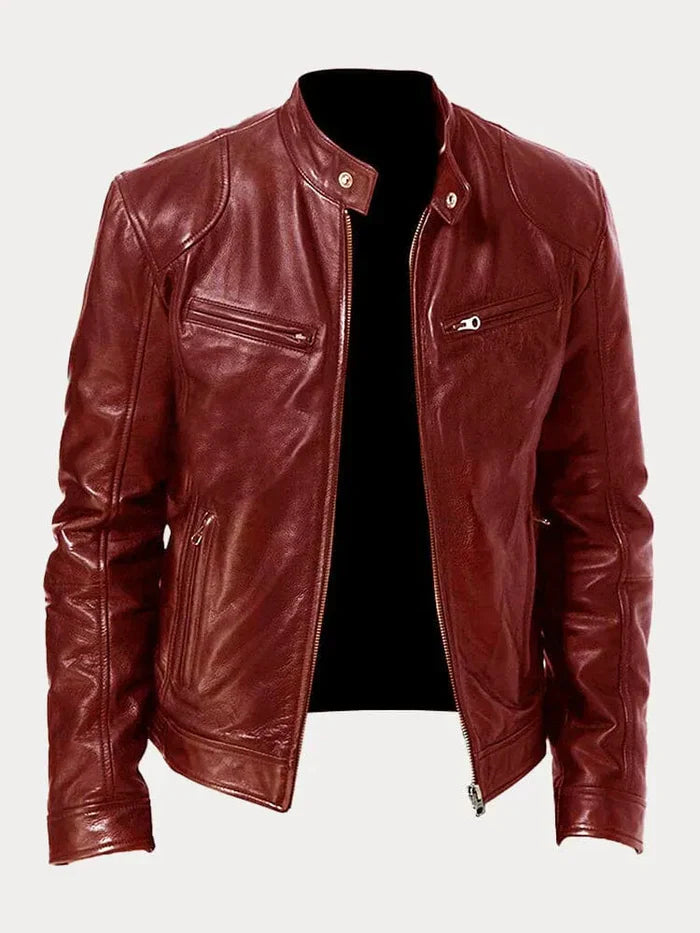 Adrian | Die ikonische lässige Lederjacke für Herren