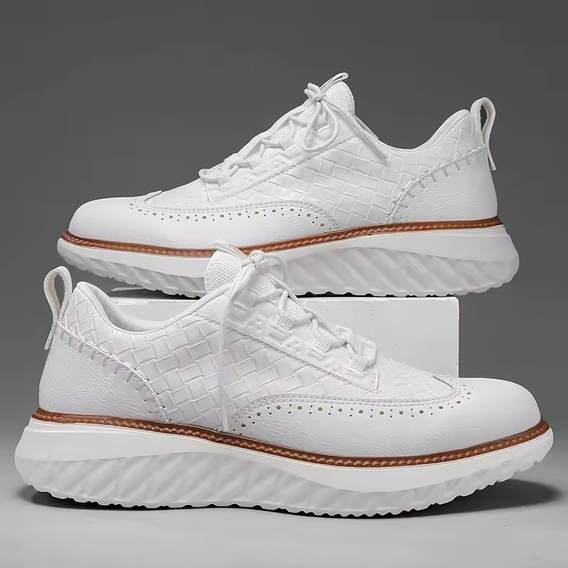 David | Stylishe Brogue Leder Sneakers für Herren