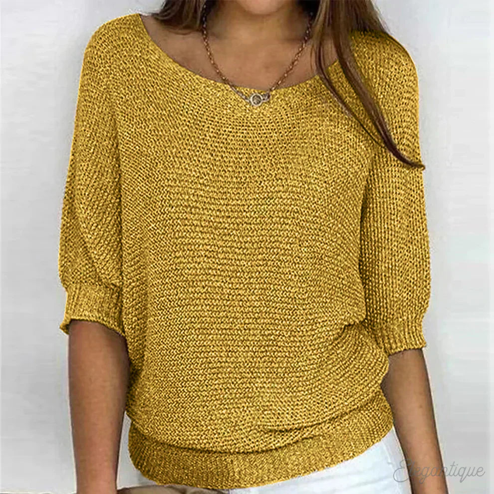 Maxine | Gemütlich schicker lockerer Strickpullover