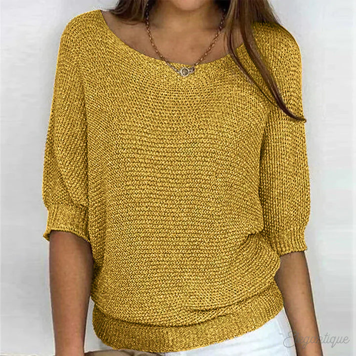 Maxine | Gemütlich schicker lockerer Strickpullover