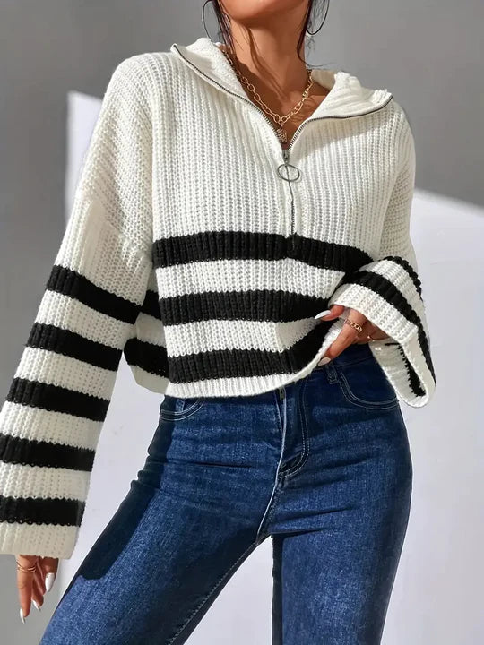 CLAIR | GESTREIFTER PULLOVER FÜR FRAUEN