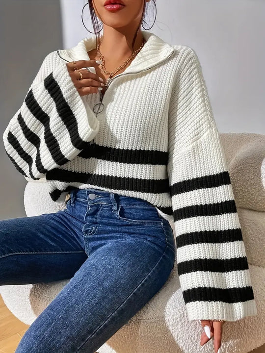CLAIR | GESTREIFTER PULLOVER FÜR FRAUEN