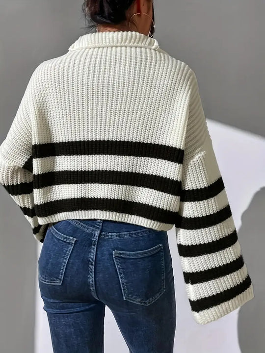 CLAIR | GESTREIFTER PULLOVER FÜR FRAUEN