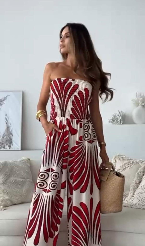 Caroline | Vintage-Jumpsuit für Damen Sommer
