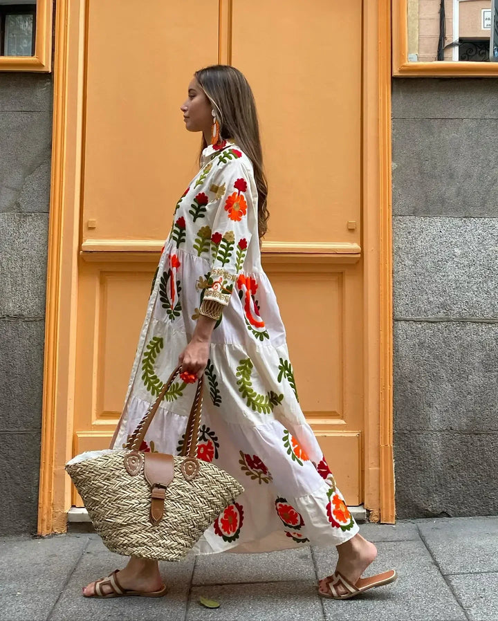 Adeline | Sommerkleid mit feiner Stickerei