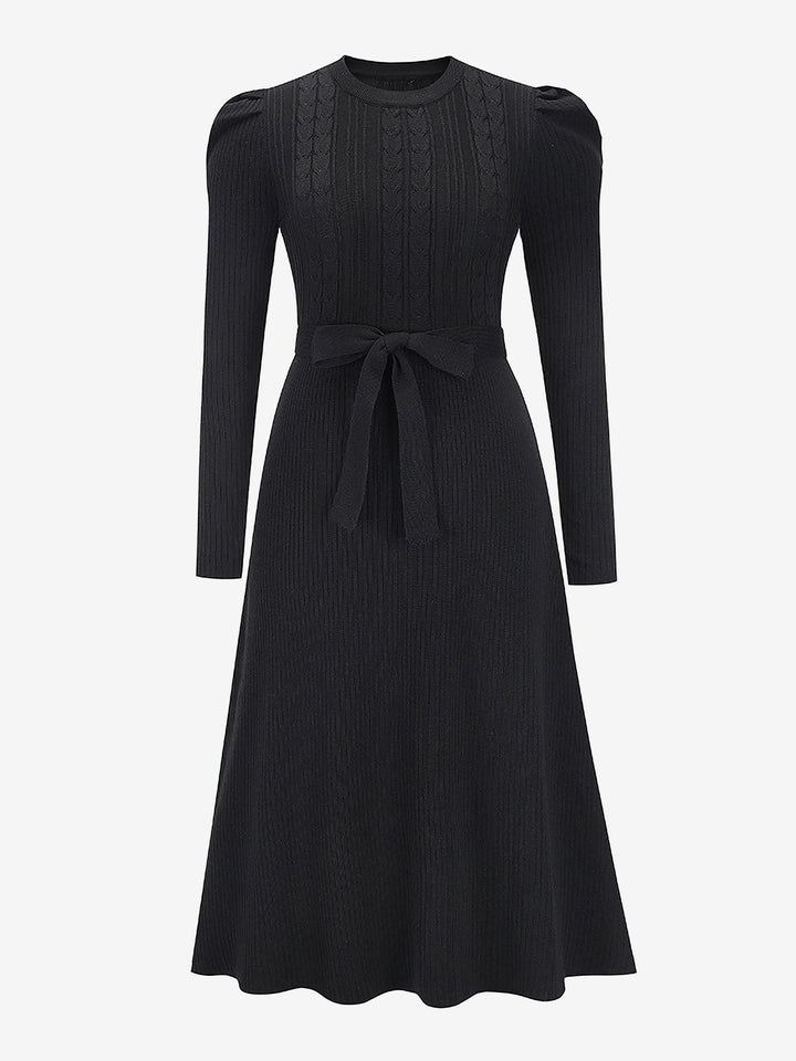 Zoe | Midi-Kleid mit Puffärmeln im Vintage-Look