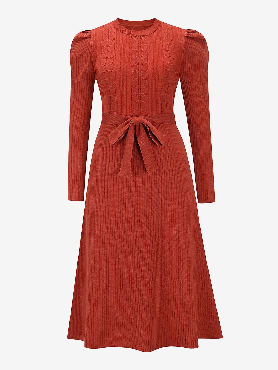 Zoe | Midi-Kleid mit Puffärmeln im Vintage-Look