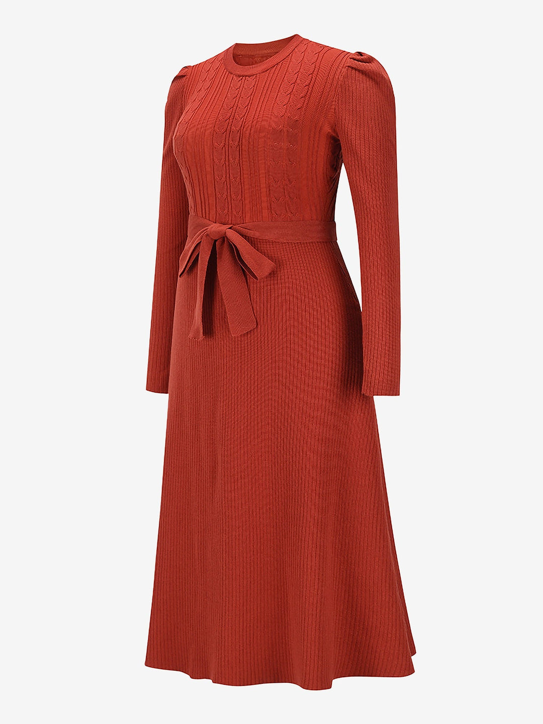 Zoe | Midi-Kleid mit Puffärmeln im Vintage-Look