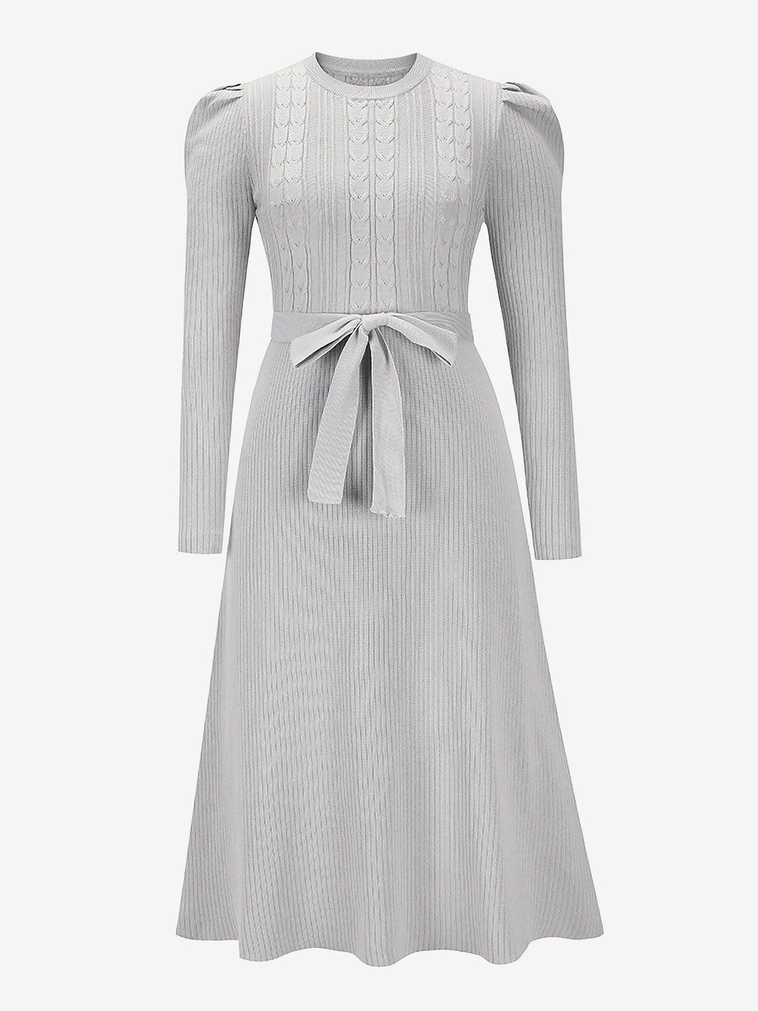 Zoe | Midi-Kleid mit Puffärmeln im Vintage-Look