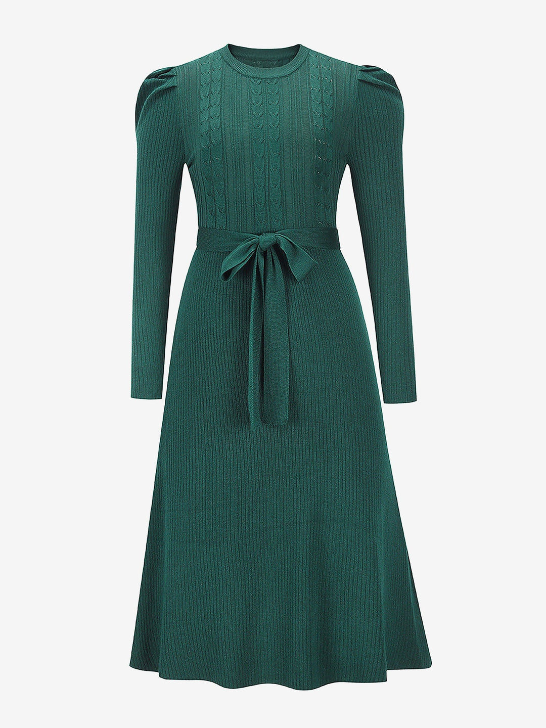 Zoe | Midi-Kleid mit Puffärmeln im Vintage-Look
