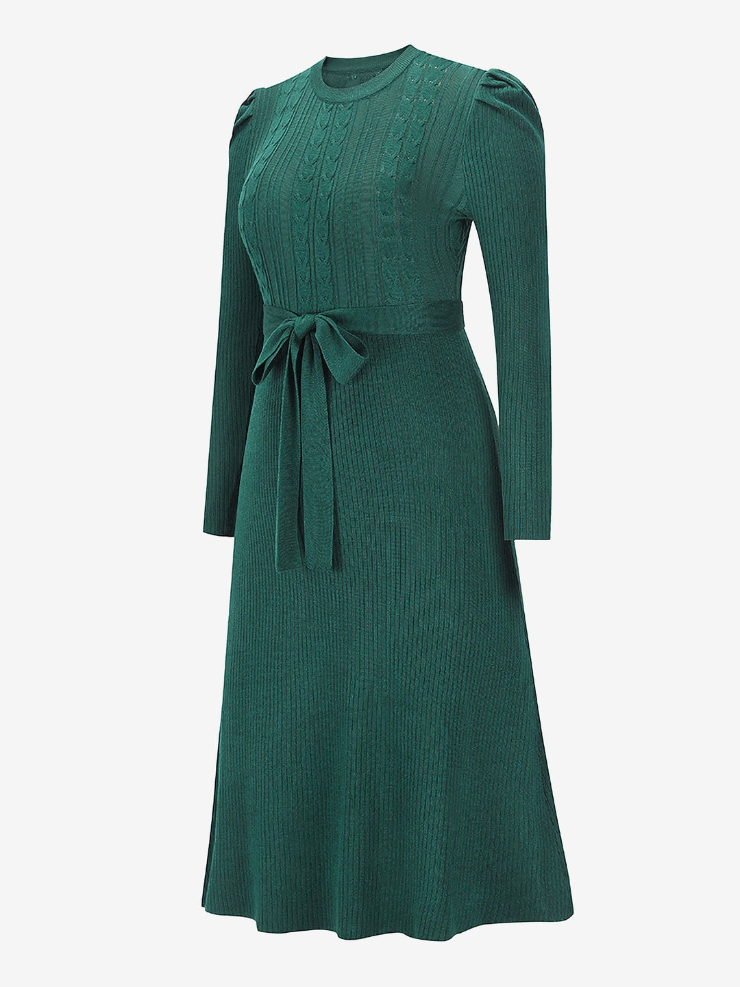 Zoe | Midi-Kleid mit Puffärmeln im Vintage-Look