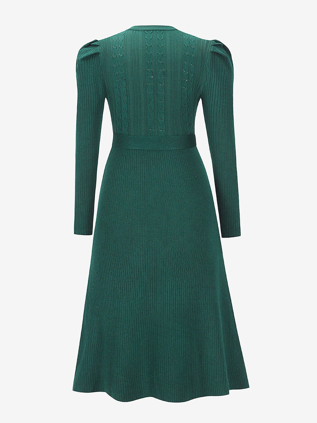 Zoe | Midi-Kleid mit Puffärmeln im Vintage-Look