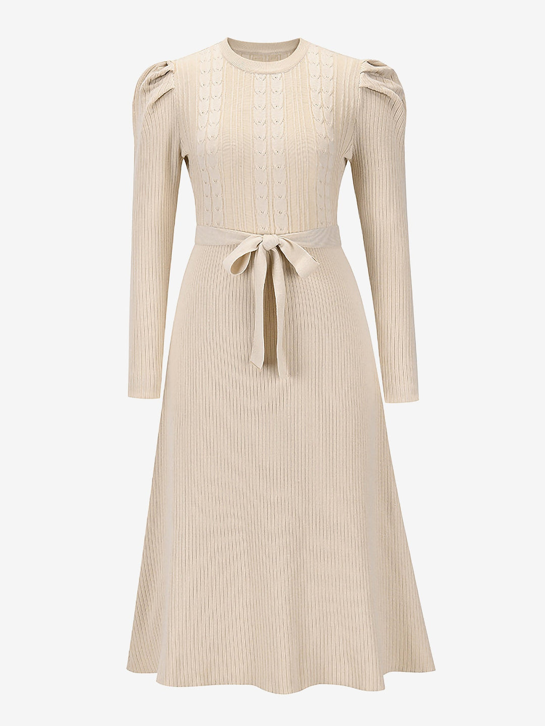 Zoe | Midi-Kleid mit Puffärmeln im Vintage-Look