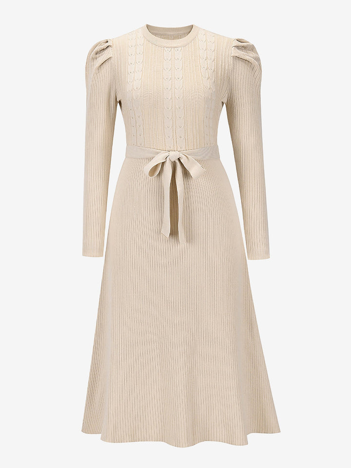 Zoe | Midi-Kleid mit Puffärmeln im Vintage-Look