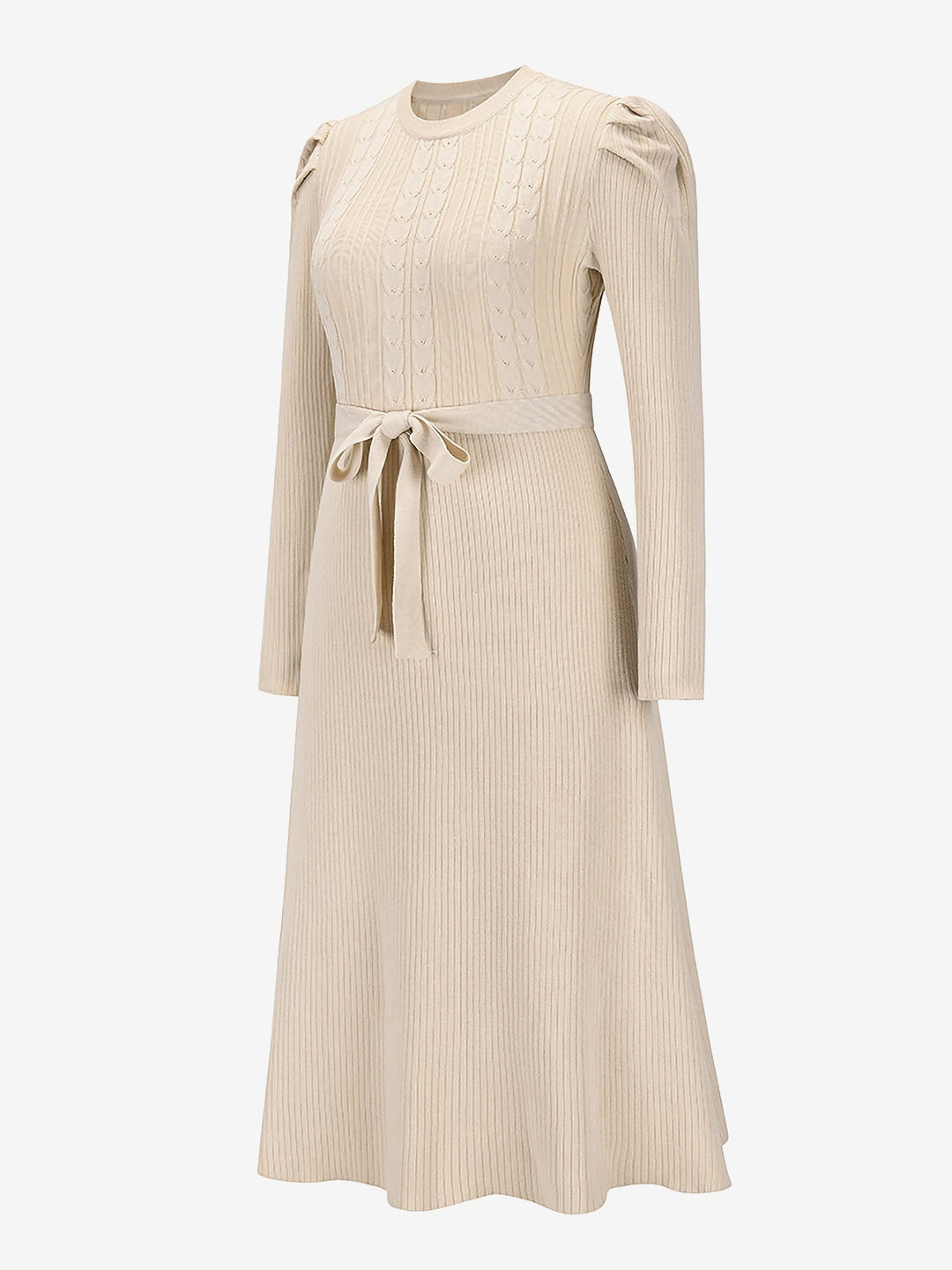 Zoe | Midi-Kleid mit Puffärmeln im Vintage-Look