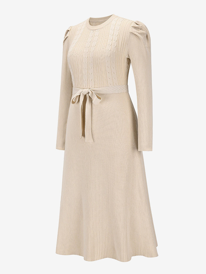 Zoe | Midi-Kleid mit Puffärmeln im Vintage-Look