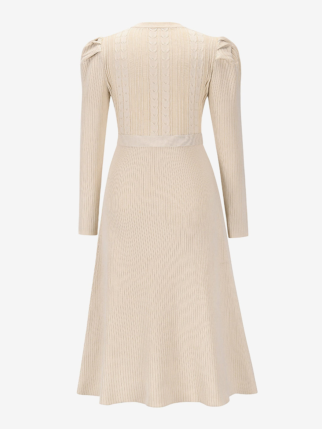 Zoe | Midi-Kleid mit Puffärmeln im Vintage-Look