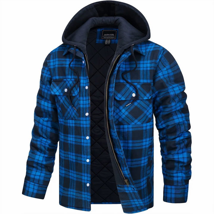 Giovanni | Karierte Reißverschlussjacke für Männer