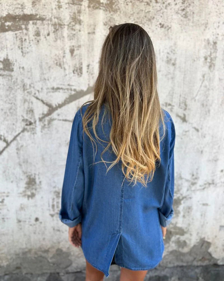 Lea | Eleganter Damenblazer aus klassischem Denim
