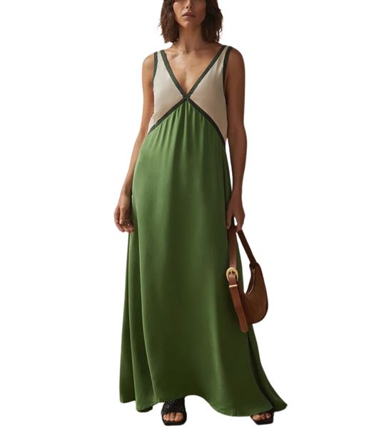 Vina | Kleid mit V-Ausschnitt und Komfort
