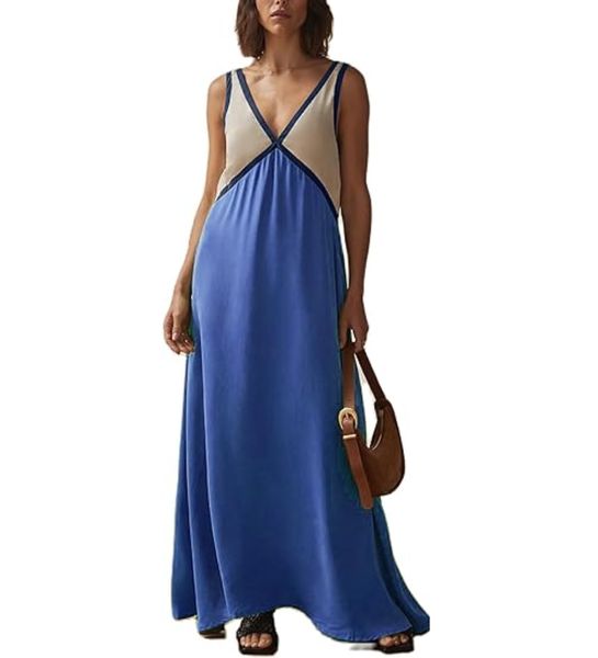 Vina | Kleid mit V-Ausschnitt und Komfort