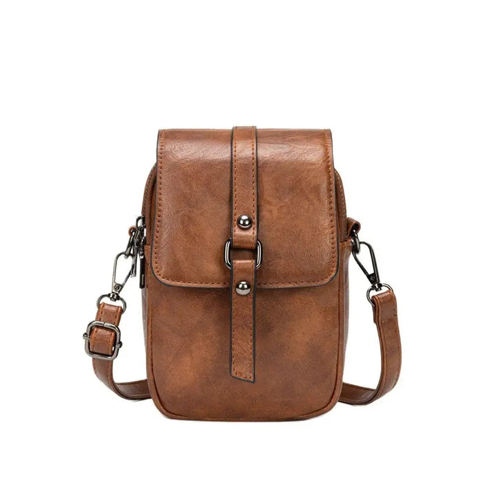 Vintage-Umhängetasche aus weichem Leder mit Stil