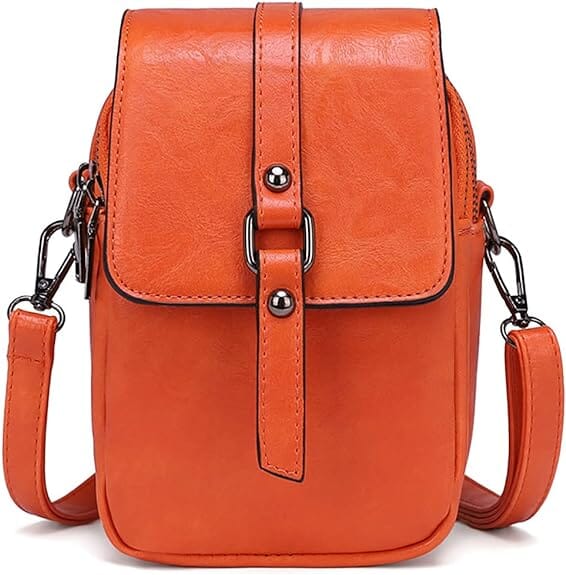 Vintage-Umhängetasche aus weichem Leder mit Stil