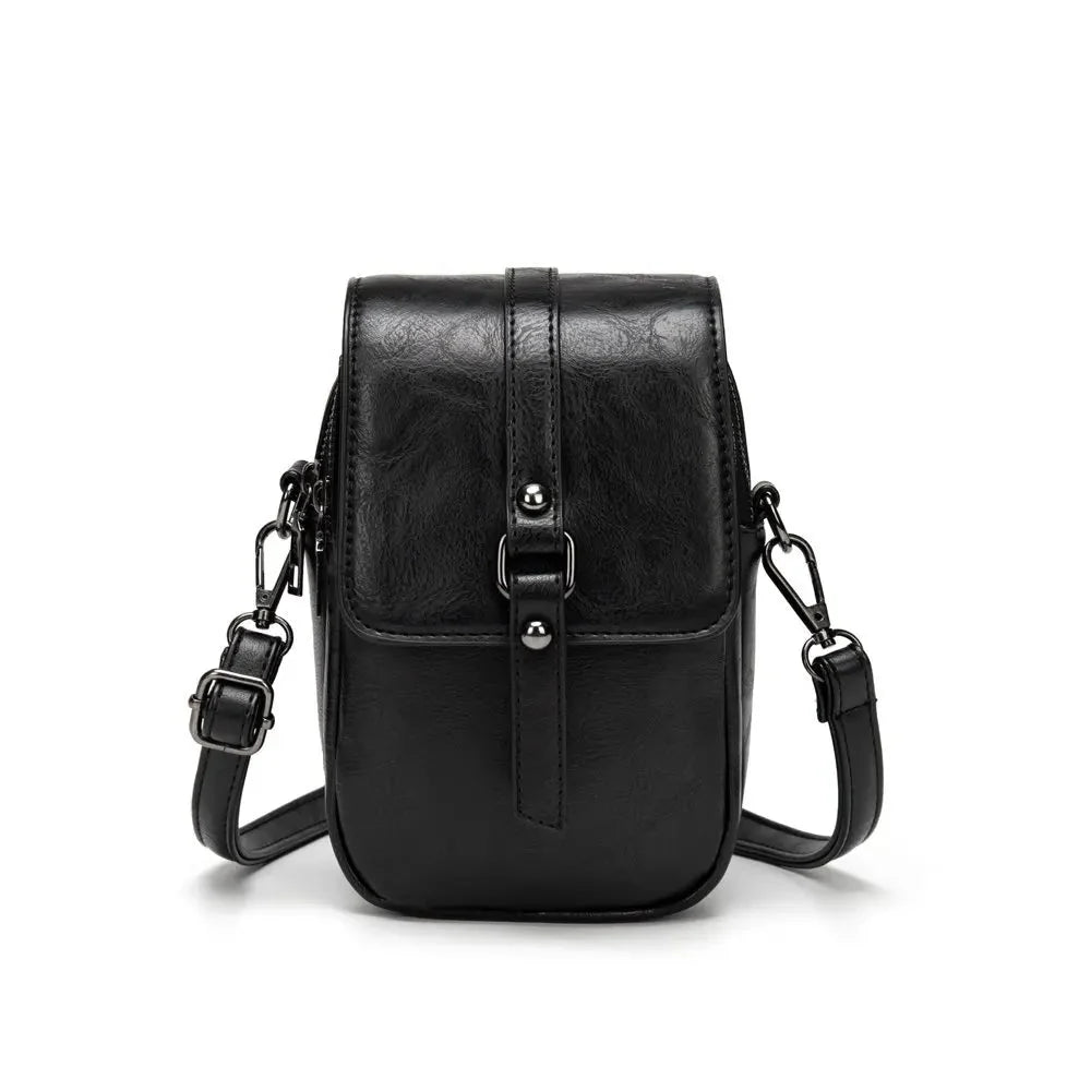 Vintage-Umhängetasche aus weichem Leder mit Stil